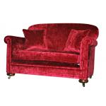 Small 1920s Style Velvet Sofa